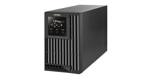 Infosec E4 Value 1000 uninterruptible power supply (UPS), double-conversion (online), 1 kVA, 3 AC outlets