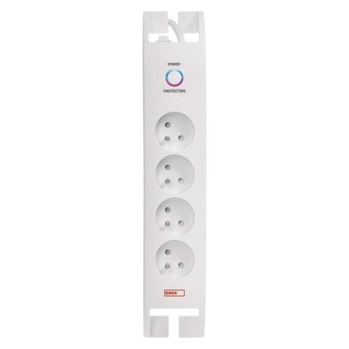 EMOS P54012 surge protector, Black, 4 AC outlet(s), 230 V, 2 m