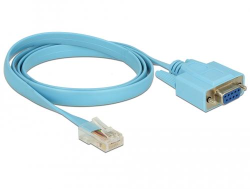 Delock RS-232 DB9 Adapter to 1x Serial. RS-232 RJ45 Cable 1.0m