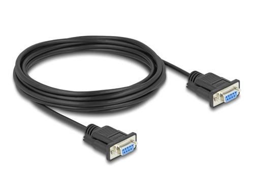 Delock Serial D-Sub9 Cable 5m Bu/Bu with slim ST housing
