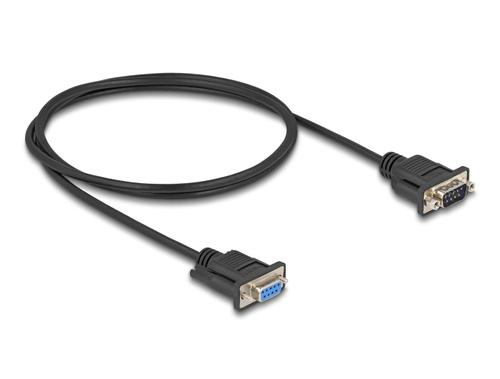 Delock Serial D-Sub9 Cable 1m, Shielded/Unshielded with Narrow ST Housing
