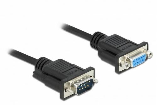 Delock Serial D-Sub9 cable, 2m, shielded, with slim ST-housing