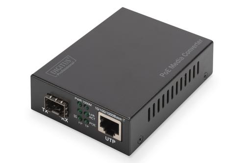 Digitus Gigabit PoE media converter, RJ45