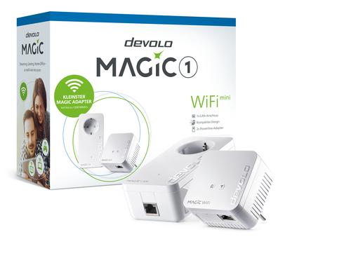 Devolo Magic 1 WiFi 2-1-2 Starter Kit mini, Powerline + WLAN (2 Adapters)