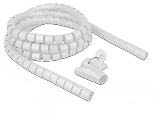 Delock Expansion tool with spiral hose, 2.5m x 20mm white