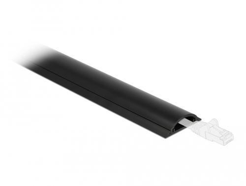 Delock Self-adhesive cable channel 50 x 12mm - Length 1m black