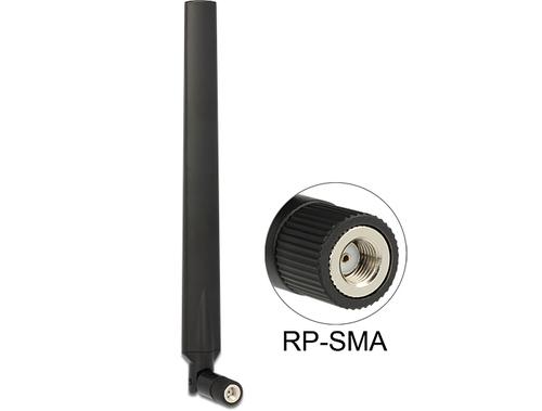 Delock WL-RP SMA Antenna 4-7dBi Hinge Mount Black