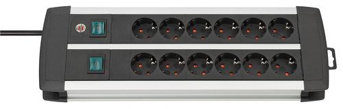 Brennenstuhl Premium Duo Aluminum Line 2x6x