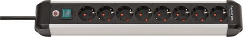 Brennenstuhl Premium ALU Line 8-way 3m socket strip