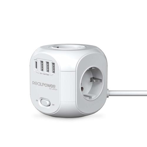 Realpower PowerBox 431 + 3xUSB-A / 1xUSB-C