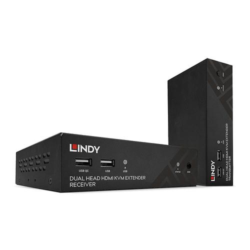 Lindy 100m Cat.6 Dual Head HDMI, USB AND RS232 Extender
