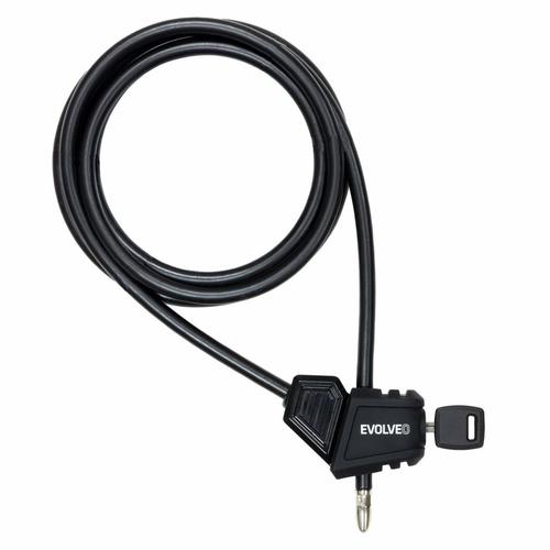Evolveo Ptero SGVCAMLOCK cable lock, Black, 2 m