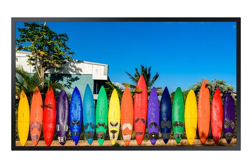 SAMSUNG OM55B Digital signage flat panel 55-inch LCD with Wi-Fi, 3000 cd/m², 4K Ultra HD, Black, Built-in Tizen 5.0 processor, 24/7 operation