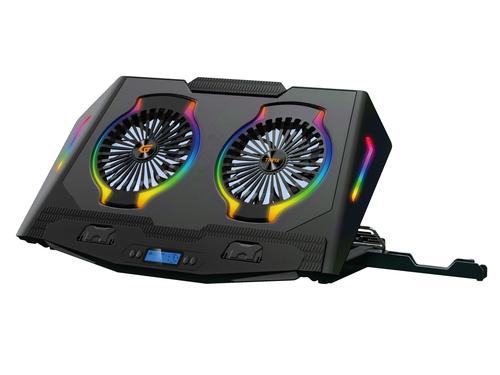 Conceptronic 2-Fan USB-A2.0 Laptop Cooling Pad 40Kg RGB 17" black
