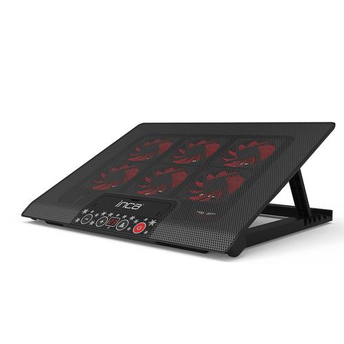 Inca Notebook Cooler 6x 70x70mm Fans/LED/2500RPM/2xUSB sw retail