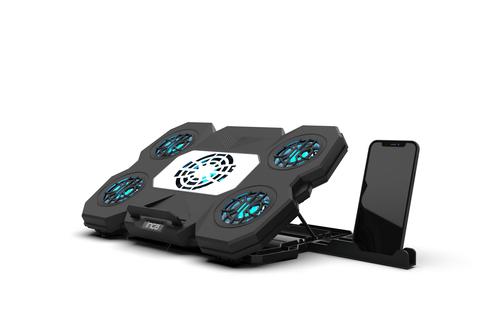 Inca Notebook Cooler 4x 70x70mm Fans/LED/2600RPM/2xUSB sw