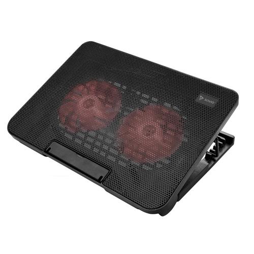 Savio COS-02 laptop cooling pad, 43.9 cm (17.3 inches), Black