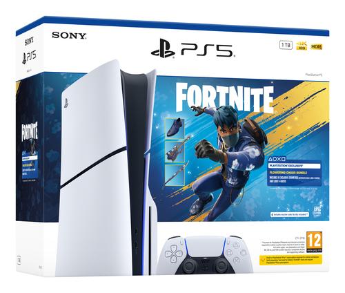 SONY PlayStation 5 – Fortnite Flowering Chaos Bundle, 1 TB, Wi-Fi, Black, White