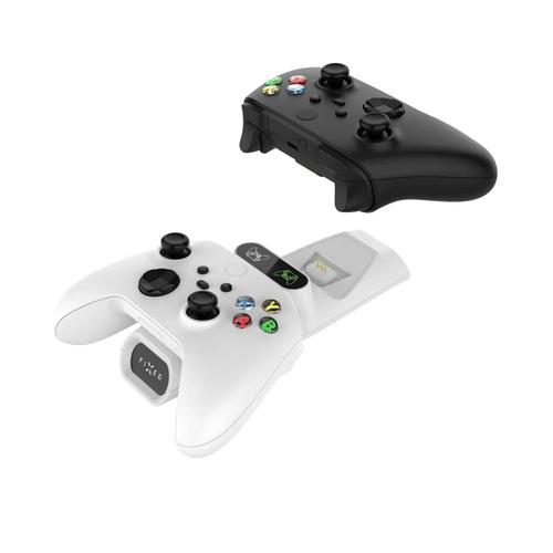 Fixed Dual Charging Dock for Xbox Series S, X and One wireless controllers, white