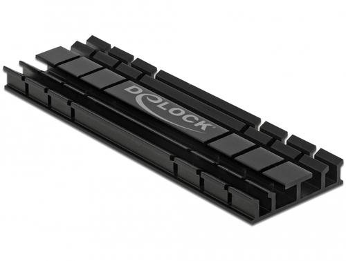 Delock Flat heatsink 70 mm for M.2 module (black)