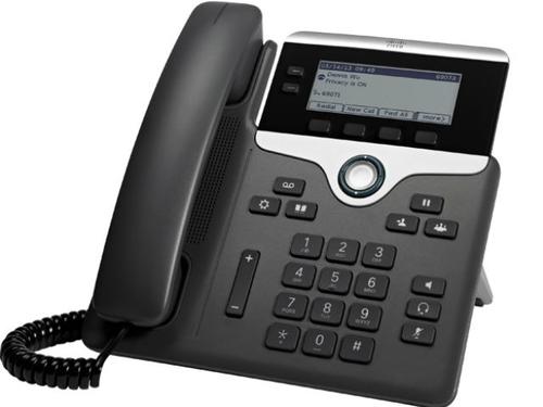CISCO 7811 IP phone, Black, Silver, 1 line, LED