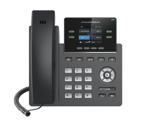 Grandstream Networks GRP2612P IP phone Black 2-line TFT