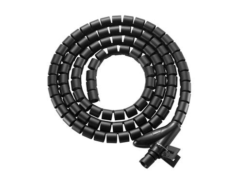 Equip Spiral cable conduit + under-table mounting 1.30m black poly bag