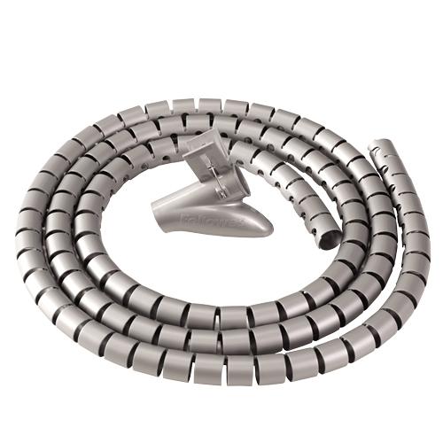 FELLOWES CableZip Floor Cable Flex Tube Silver 1 Piece
