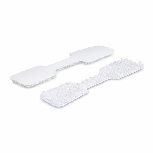 StarTech.com 3.5in (9cm) Cable Labels, 100-Pack, White, Hook-to-Hook Fastener Cable Tags, Writeable Cord Labels for Cable Management, Cord Identification Tags