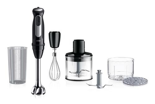 BRAUN MultiQuick 5 MQ55.254MBK 0.5 L Immersion Blender, 1000 W, Black, Stainless Steel
