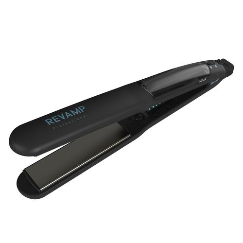 Revamp Progloss Steamcare Straightening Iron, Steam Black, 3 m