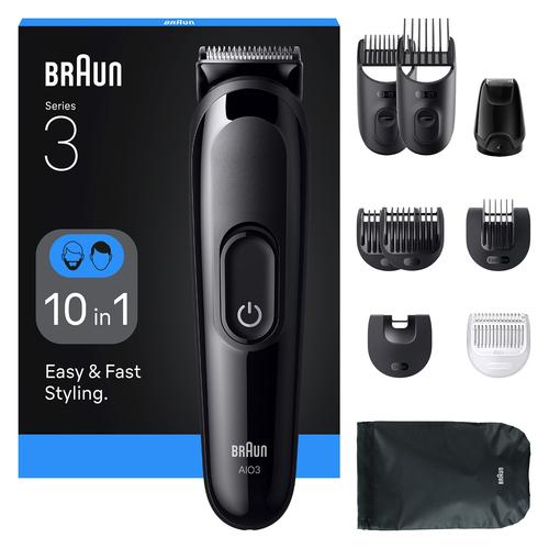 BRAUN AIO3560 hair trimmers/clipper, Black, 14 NiMH (Nickel-Metal Hydride)