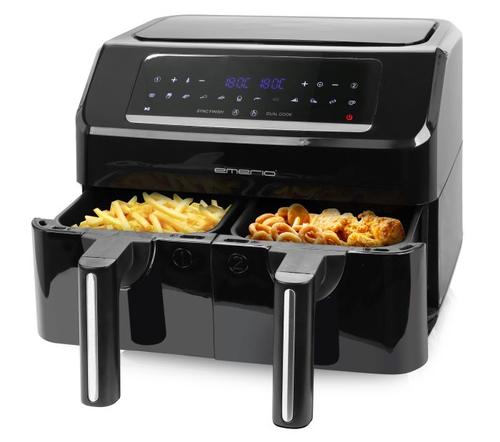 Emerio Hot air fryer, Smart Fryer, 3.6+3.6L, Cool touch