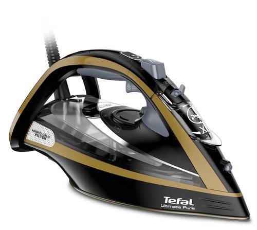 TEFAL FV9865E0 iron Dry AND Steam iron Durilium Autoclean soleplate 3000 W Black, Gold