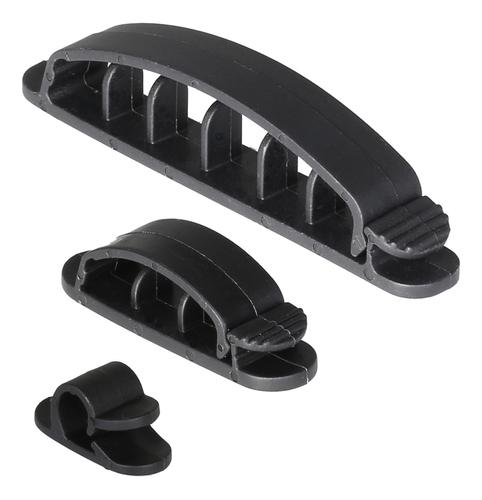Deltaco CM519 cable organizer, Black, 1 piece