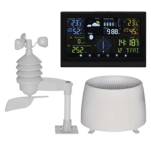 EMOS E6016 Digital Weather Station, Black LCD, Battery Powered