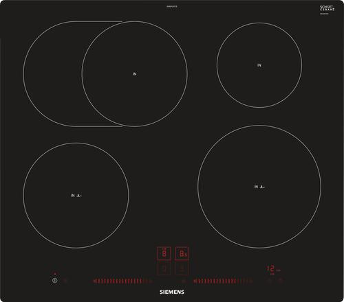 SIEMENS EH601LFC1E hob Black Built-in Zone induction hob with 4 zones