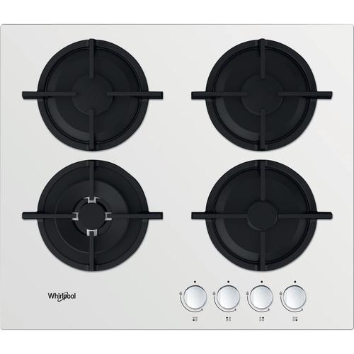 Whirlpool AKT 625/WH Black, White Built-in 60 cm Gas hob with 4 zones