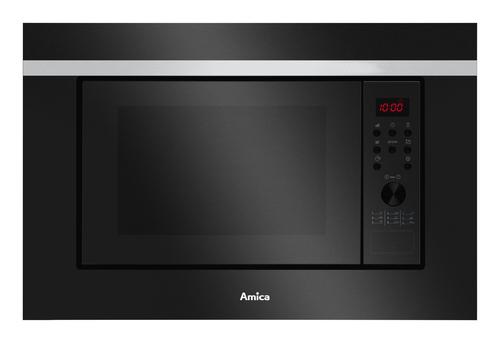 Amica AMGB20E2GB F-TYPE Built-in Microwave Grill, 20 L, 700 W, Black