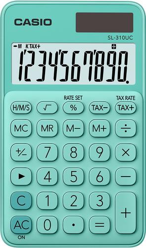 CASIO SL-310UC-GN Pocket Basic Green calculator