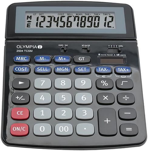 Olympia Olympia Table Calculator 2504 TCSM black