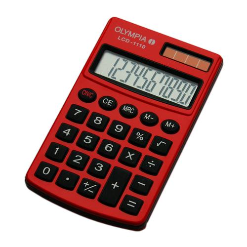 Olympia Olympia Calculator LCD-1110 red