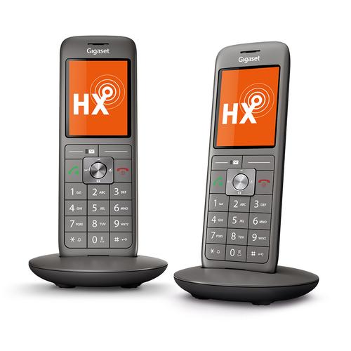 Gigaset CL660HX Analog/DECT telephone Caller ID Anthracite, Black