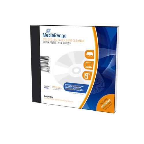 MediaRange Laser Cleaning CD with Brushes for CD/DVD Player