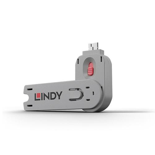 Lindy Key for USB Type A Port Lock pink