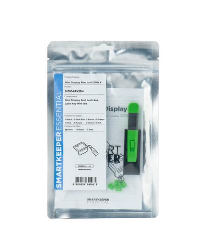 Smartkeeper Mini "MiniDisplayPort" Blocker green 4 pcs.+Key
