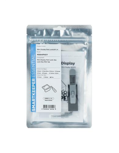 Smartkeeper Mini "MiniDisplayPort" Blocker grey 4 pcs.+Key