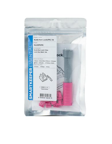 Smartkeeper Basic "RJ45 Port" Blocker pink 10 pcs.+Key