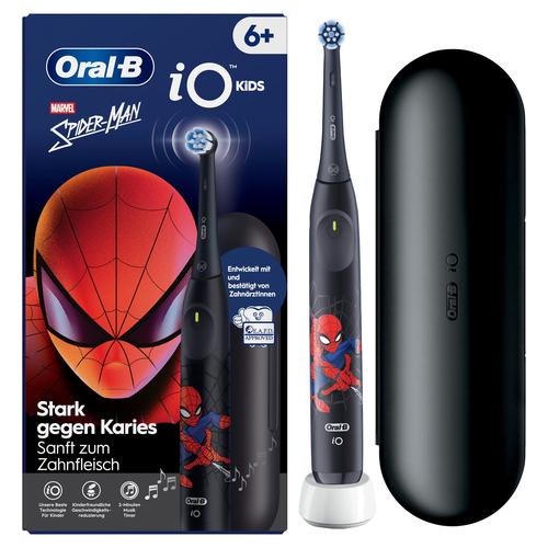 Oral-B iO Kids 6+ Spiderman Electric Toothbrush including 1 brush head, 1 travel case