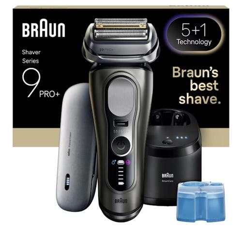 BRAUN Series 9 Pro+ 9675cc Foil Shaver and Trimmer, Grey, Silver